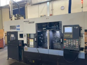 DOOSAN Puma TW2600M GL CNC lathe in excellent condition, ready for automated production with Gantry Loader